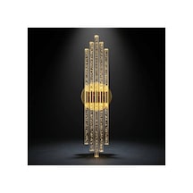 Bhbackhome Aura Large 51 Cm Modern Tasarım Led Aplik - Duvar Lambası - Gold - Günışığı Led Çok Renkli