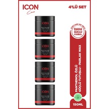 Iconcare Panthenol Aqua Wax Maksimum Tutuş Parlak Görünüm Saç Waxı 4'lü Set 150 Ml