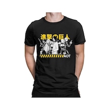 Noıssey Kırmızı Etiket Gala Titan Anime T-shirt Erkekler Model753 17104 Siyah