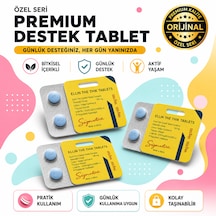 V-100 Mg V.e.g.a Mavi Özel Seri Günlük Erkeklere Özel Takviye Edici Gıda 12 Kapsül