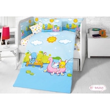Komfort Home Bebek Uyku Seti 8 Parça Ranforce %100 Pamuk /Balıkçı
