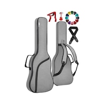 Midex Cs-41pak Akustik Gitar Çantası Soft Case Kılıf Gigbag Askı Capo Pena Dahil