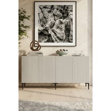 Ka1513bt Zeynep Konsol Ve Tv Sehpası Beyaz-traverten 150cm Beyaz - Traverten