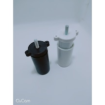 Serrahırdavat 10X15 Cm Baza Ayağı Orta Ayak Ayarlanır Beyaz-Siyah-Kahve