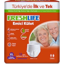 4 Adet Freshlife Hasta Bezi Emici Külot X Large 12 Li Diğer