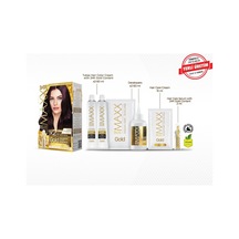 Gold Serisi 24k Altın Parçacıklı Serum İle 1 Kutu 2 X 50 Ml Ve Geliştiriciler Saç Boyası Patlıcan Moru 3.66