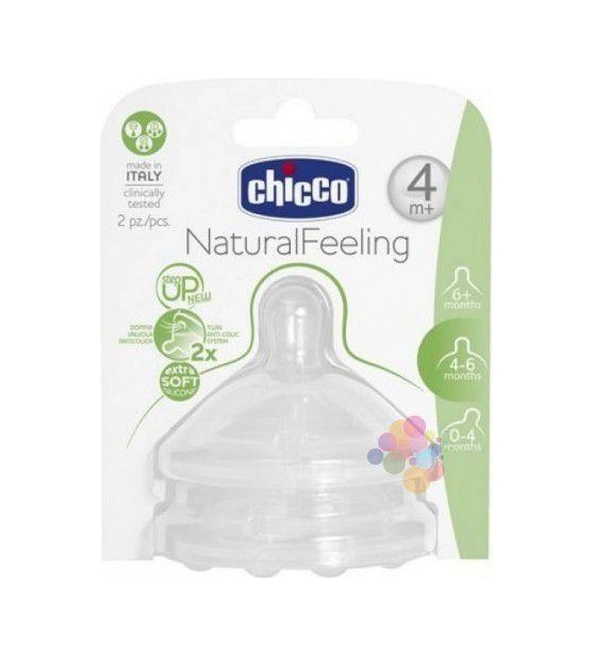 Naturalfeeling Biberon Emziği 4 Ay+ Akış Ayarlı 2li