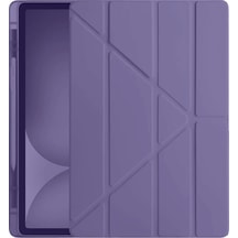 Newface Apple Uyumlu iPad Pro 11 2024 Kılıf Kalemlikli Hugo Tablet Kılıfı - Mor Diğer