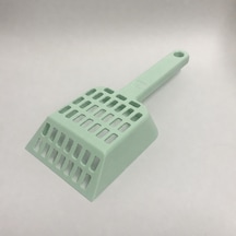 Bezos 3d Baskı Kedi Kumu Küreği - Geniş Hazneli Eleme Küreği-mint Bzoshb