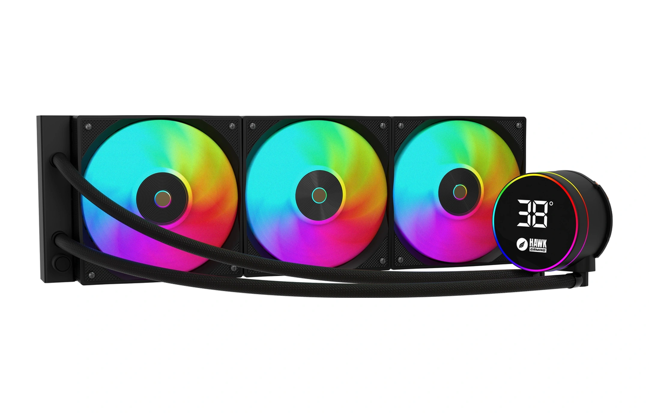 Hawk Gaming Hl360 Frostbite 360mm Led Argb Am5 Ve Lga1700 Uyumlu Siyah Sıvı Soğutucu