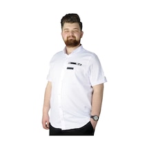 Mode Xl Büyük Beden Gömlek Baskılı Play 22365 Beyaz 001