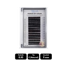 Misyul 0.10c Natural Kıvrım 9 Mm Soft Eyelash Doğal İpek Kirpik 16'lı