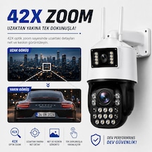 Uninet 42x Optik Zoom 8mp Çift Lensli Wifi Ptz Güvenlik Kamerası Gece Görüşü Ve 355 Dönebilen Ip Kamera