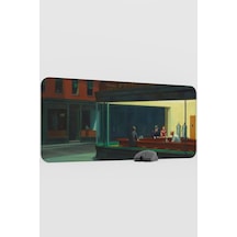 Nighthawks Gece Kuşları Tablo Hopper V5 90x40 Xxl Gaming Kauçuk Kaymaz Taban Mouse Pad Fare Altlığı