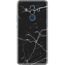 Huawei Mate 10 Pro Kılıf Silikon Siyah Mermer 1299