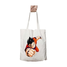 Art Hediye Son Gohan Goku İki Tarafı Kalıcı Baskılı Yıkanabilir Çanta Çok Renkli