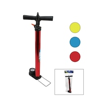 Saatli İran El Pompası Metal Gövde Plastik Kol - Altlık 55 Cm Top - Bisiklet - Motor Bx40