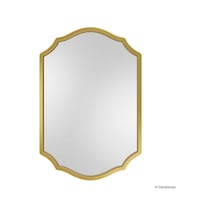 Tr Asimetrik Duvar Aynası/gold Çerçeveli Düzensiz Dekor Ayna/banyo Aynası Gold 60 X 80 Diğer