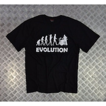 Stoned&Fame Bateri Baskılı T-shirt SIYAH
