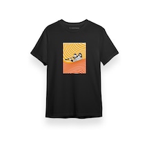 Citadel Yellow Red Lines Siyah Kısa Kol Erkek Tshirt 001
