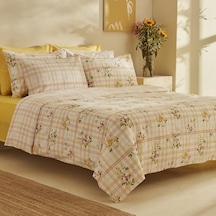 Home Minella%100 Pamuk, Soft Touch Çift Kişilik Nevresim Takımı, Sarı 0