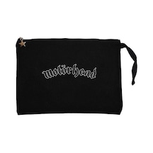 Motörhead Logo Yazı Siyah Clutch Astarlı Cüzdan / El Çantası Siyah