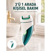 Çok Fonksiyonlu Epilatör 600mah 90 Dakika Kullanım Led Metal Başlık Su Geçirmez Yeni Nesil