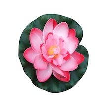 Kangvka 10cm Pembe Simülasyon Lotus Çiçeği - Akvaryum Havuzu Göl Dekorasyonu - Su Üstünde Yüzen Sahte Lotus - Dayanıklı Eva Malzeme