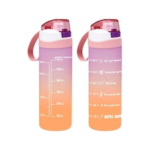 Herevin 161670-162 Su Şişesi Motivasyon Su Matarası Suluk Yavruağzı