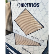 Merinos Modern Line 3 Parça Battaniye Yatak Örtüsü Hardal Sarısı