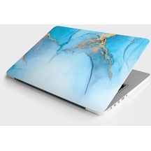 Laptop Sticker Bilgisayar Notebook Pc Kaplama Etiketi Lüks Mavi Mermer