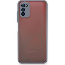 Ilkeshop Newface Samsung Galaxy Uyumlu A03s Kılıf Montreal Silikon Kapak - Gri