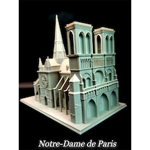 Notre-dame Katedrali Dekoratif Mimari Figür - Paris Temalı Masaüstü Süs