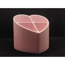 Kalp Organizer Kalemlik 3d Baskı Çok Bölmeli Masa Düzenleyici Cute Dekor