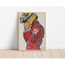 F1 Ayrton Senna Posteri -çerçevesiz
