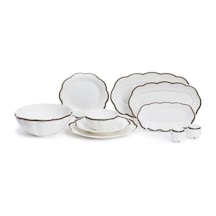 Maxx Doria Garden Collection Line 12 Kişilik 58 Parça Yemek Takımı Pa2128 Beyaz