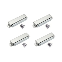 Lumaworld Siyah 4 Parça 90lb Yüksek Manyetik Paslanmaz Çelik Kapı Tutucu - Mutfak Banyo Dolap