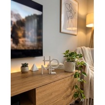 Home Yazılı 3d Baskı Dekoratif Heykel Modern Ev Dekor Aksesuarı, Benzersiz Tasarım Beyaz