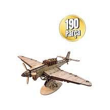 Ju 87 Savaş Uçağı Maketi - Kendin Yap Dıy Dekoratif Kit - 3d Puzzle