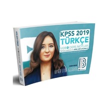 2019 KPSS Türkçe Video Ders Notları / Öznur Saat