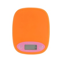 Mini Elektronik Terazi Profesyonel Dijital Cep Terazisi Mutfak Terazisi Gıda Tartı Aleti Turuncu/Beyaz
