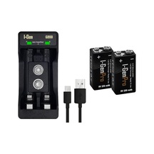Batteries D925 2 Li Aa/aaa/9v Pil Şarj Aleti + 2 Adet 9v Pro 250 Mah Ni-mh Şarjlı 9v Pil Seti