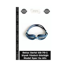 Delux Serisi Gs-70-1 Siyah Yüzücü Gözlüğü Model Spor Su Altı