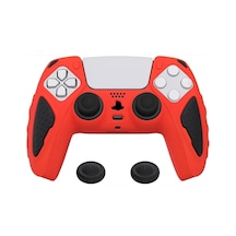 Ps5 Joystick Kol Silikon Kılıf Analog Koruyucu Set Kırmızı