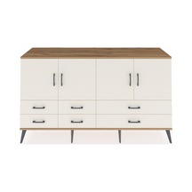 Hyperion Konsol 6 Raflı 6 Çekmeceli 4 Kapaklı 176x44x99 Çam-aytaş Çam-aytaşı