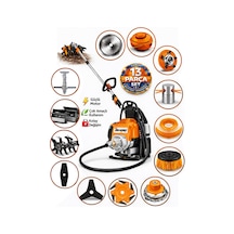 Dragro German Drg-13 + Sırt Tipi Benzinli Ot Çalı Çim Biçme Tırpanı + Full Set Hediyeli T