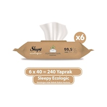Sleepy Ecologic Yenidoğan Islak Bebek Bakım Havlusu 6 X 40'Lı Sleepy Ecologic Yenidoğan Islak Bebek Bakım Havlusu 6 X 40'Lı