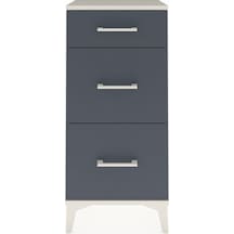 Arges Komodin 3 Çekmeceli 44x30x96 Aytaşı-antrasit Aytaşı