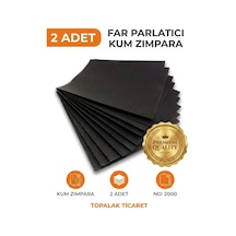 2 Adet Kum Zımpara Su Zımparası 2000 Kum Ince Far Parlatma Zımpara Kağıdı Taşlama Sulu Zımpara
