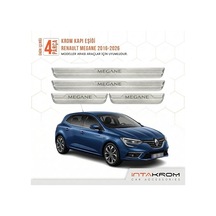 Renault Megane Iv 2016-2026 Uyumlu Satine Krom Kapı Koruma Eşiği